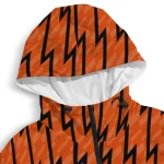 custom oregon state beavers lightning strike grid orange windbreaker jacket best selling