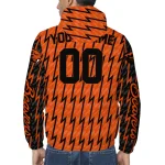 custom oregon state beavers lightning strike grid orange windbreaker jacket best selling