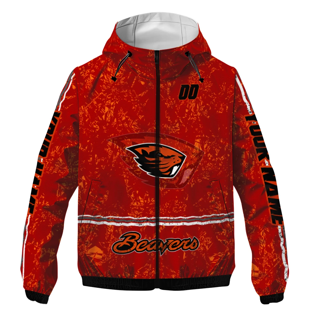 custom oregon state beavers shards cluster orange windbreaker jacket best selling custom oregon state beavers shards cluster orange windbreaker jacket best selling