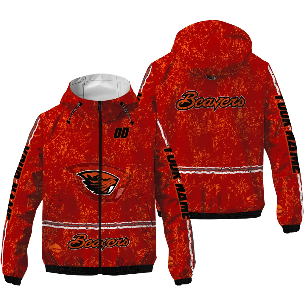 custom oregon state beavers shards cluster orange windbreaker jacket high quality custom oregon state beavers shards cluster orange windbreaker jacket high quality