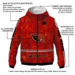 custom oregon state beavers shards cluster orange windbreaker jacket best selling