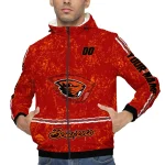 custom oregon state beavers shards cluster orange windbreaker jacket best selling