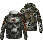 custom oregon state beavers skull camo camouflage windbreaker jacket best selling