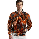 custom oregon state beavers skull horde orange varsity jacket best selling