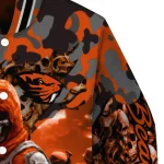 custom oregon state beavers skull horde orange varsity jacket best selling