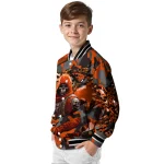 custom oregon state beavers skull horde orange varsity jacket best selling