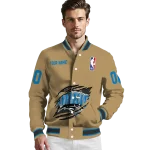 custom orlando magic claw opening beige varsity jacket best selling