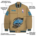 custom orlando magic claw opening beige varsity jacket best selling