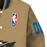 custom orlando magic claw opening beige varsity jacket best selling