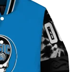 custom orlando magic skull emblem blue black varsity jacket best selling