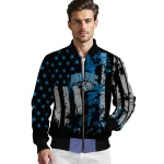 custom orlando magic star stripes blue black bomber jacket best selling