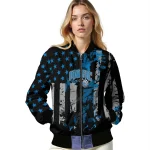 custom orlando magic star stripes blue black bomber jacket best selling