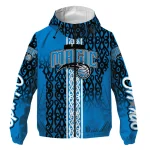 custom orlando magic tribal swirls blue windbreaker jacket best selling