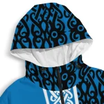 custom orlando magic tribal swirls blue windbreaker jacket best selling