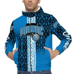 custom orlando magic tribal swirls blue windbreaker jacket best selling