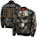 custom ottawa senators camouflage skull camouflage bomber jacket best selling