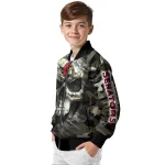custom ottawa senators camouflage skull camouflage bomber jacket best selling