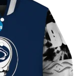 custom penn state nittany lions circle skull blue black varsity jacket best selling