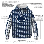 custom penn state nittany lions lightning strike grid blue windbreaker jacket best selling