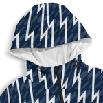 custom penn state nittany lions lightning strike grid blue windbreaker jacket best selling