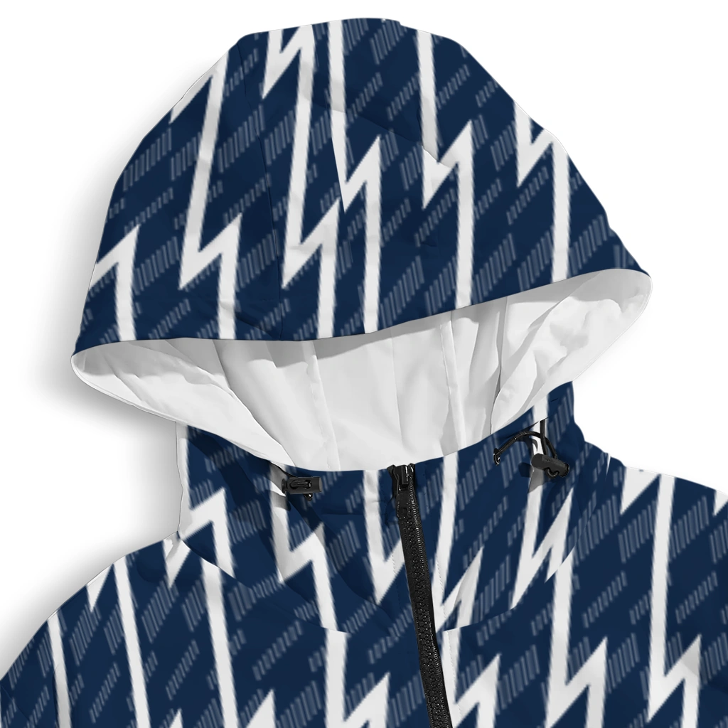custom penn state nittany lions lightning strike grid blue windbreaker jacket premium grade custom penn state nittany lions lightning strike grid blue windbreaker jacket premium grade
