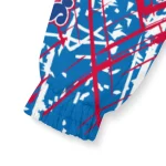 custom philadelphia 76ers brushstroke pattern blue windbreaker jacket best selling