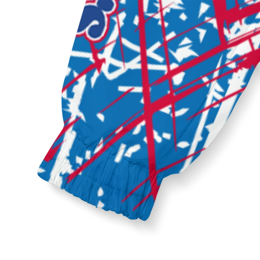 custom philadelphia 76ers brushstroke pattern blue windbreaker jacket latest model custom philadelphia 76ers brushstroke pattern blue windbreaker jacket latest model