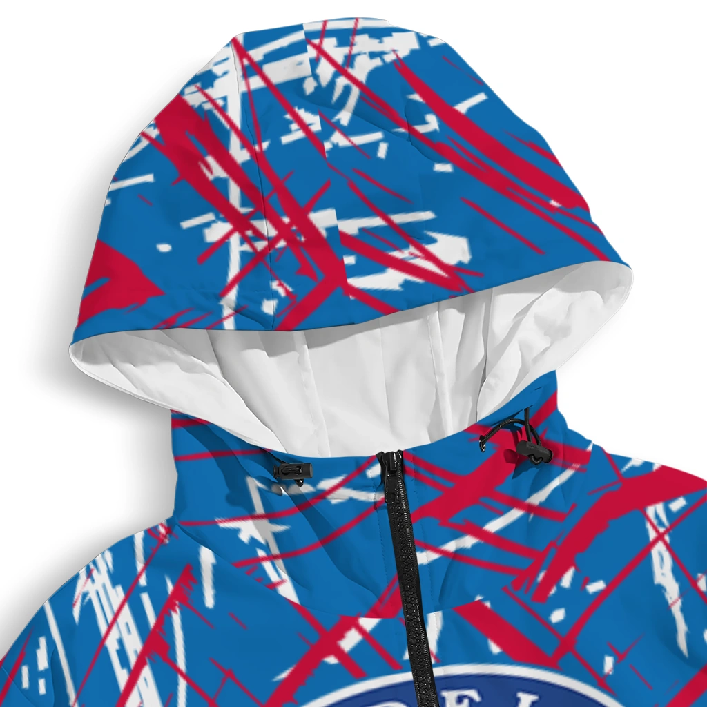 custom philadelphia 76ers brushstroke pattern blue windbreaker jacket premium grade custom philadelphia 76ers brushstroke pattern blue windbreaker jacket premium grade