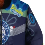 custom philadelphia 76ers spongebob playtime blue bomber jacket best selling