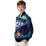 custom philadelphia 76ers spongebob playtime blue bomber jacket best selling