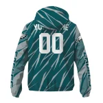 custom philadelphia eagles abstract streaks green windbreaker jacket best selling