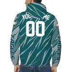 custom philadelphia eagles abstract streaks green windbreaker jacket best selling