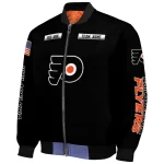 custom philadelphia flyers american flag skull black bomber jacket best selling