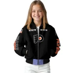 custom philadelphia flyers american flag skull black bomber jacket best selling
