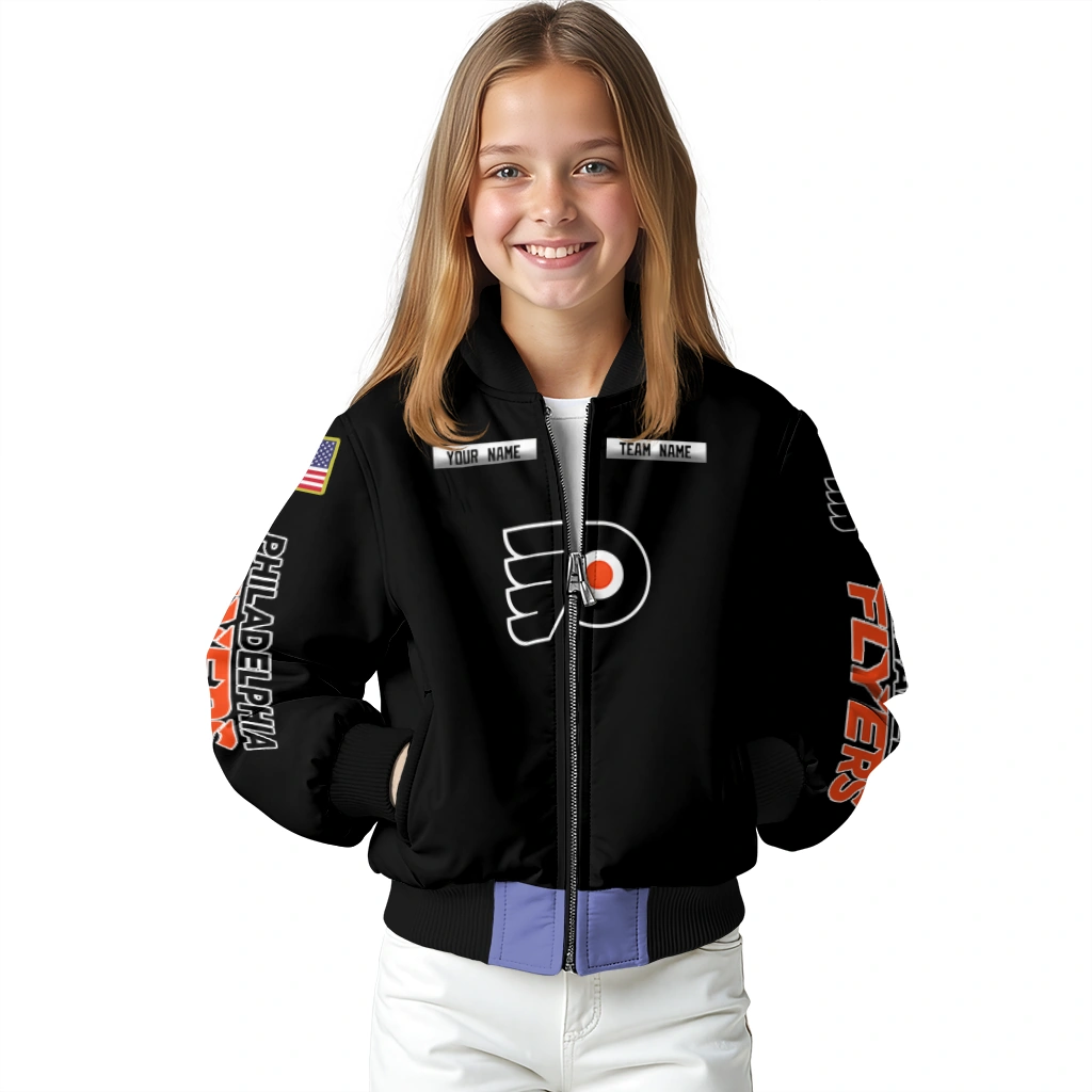 custom philadelphia flyers american flag skull black bomber jacket top rated custom philadelphia flyers american flag skull black bomber jacket top rated