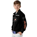 custom philadelphia flyers american flag skull black bomber jacket best selling