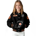 custom philadelphia flyers claw cut black varsity jacket best selling