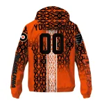 custom philadelphia flyers tribal swirls orange windbreaker jacket best selling