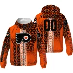 custom philadelphia flyers tribal swirls orange windbreaker jacket best selling