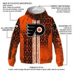 custom philadelphia flyers tribal swirls orange windbreaker jacket best selling