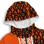 custom philadelphia flyers tribal swirls orange windbreaker jacket best selling