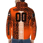 custom philadelphia flyers tribal swirls orange windbreaker jacket best selling
