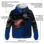 custom philadelphia phillies arrow matrix blue black windbreaker jacket best selling