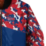 custom philadelphia phillies camouflage print blue bomber jacket best selling