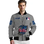 custom philadelphia phillies claw rend grey bomber jacket best selling