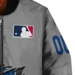 custom philadelphia phillies claw rend grey bomber jacket best selling