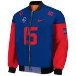 custom philadelphia phillies team patch blue bomber jacket best selling