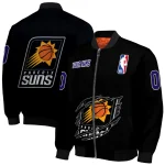 custom phoenix suns claw edge black bomber jacket best selling