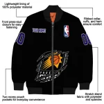 custom phoenix suns claw edge black bomber jacket best selling