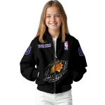 custom phoenix suns claw edge black bomber jacket best selling